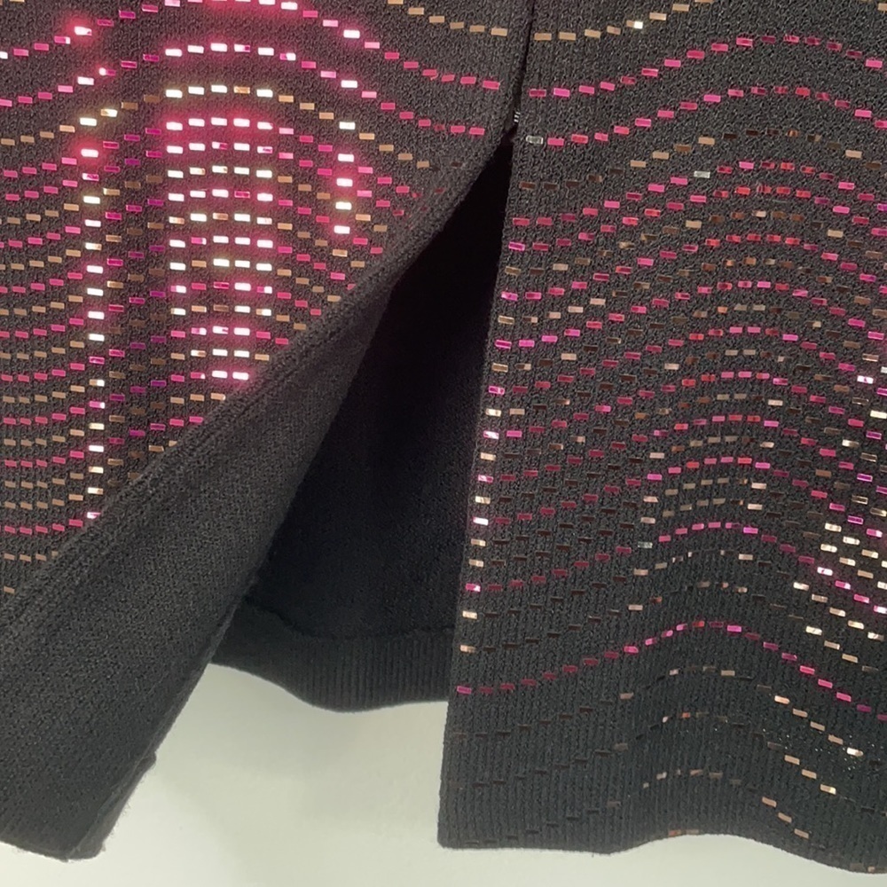 St. John Couture Metallic Knit Blazer Jacket Size 4 - Picture 7 of 10